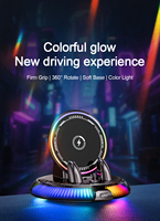 2026 15W Nouvelle Chargeur Sans Fil 360° °   Support de téléphone rotatif, chargeur de voiture sans fil coloré, support de charge rapide