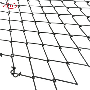 Clôture en treillis métallique galvanisé noir de 6 pieds avec maille en losange, services de pliage, découpe et soudure - Product Image 3