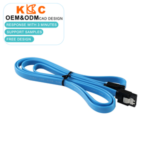 Cable de Datos SATA III de 6 Gbps, Cable Plano Azul, Recto a Recto, Conexión para HDD, SSD, DVD, Longitud Personalizada - Product Image 5