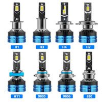 Nouveaux phares LED pour voitures, best-sellers, H7, H4, H11, phares LED pour voitures à double tube en cuivre
