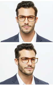 男性用メガネフレーム ブルーライトカットメガネ ライトスクエア光学眼鏡 - Product Image 6