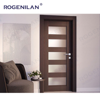 Fabricant chinois de portes intérieures étanches Rogenilan, portes intérieures en bois personnalisées pour résidences, prix