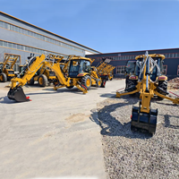 Pengiriman Gratis Backhoe Excavator Loader Traktor Baru Retroexcavadora Jcb Mini Backhoe Loader 4x4 Wheel Backhoe Loader