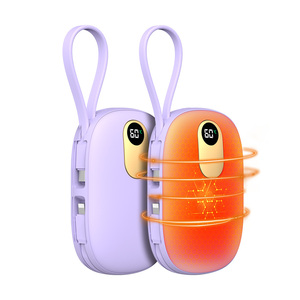 Hand Warmers Rechargeable 10000mAh Hand Warmer Dual-Side <b>Heating</b> Portable Pocket Heater Hunting Cam Power Bank - Product Image 2