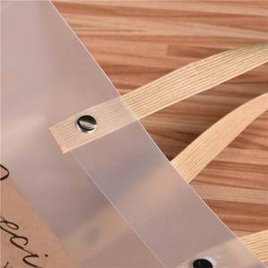 Vente en gros de sacs fourre-tout en PP personnalisés avec motifs floraux transparents, sacs d'emballage à provisions pour cadeaux, logos, sérigraphie/impression offset ISO9001 - Product Image 5