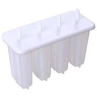 Moules à glaces en silicone flexibles et portables sans BPA, lot de 4, réutilisables, pour la fabrication de glaces maison, outils pour desserts DIY