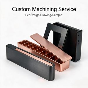 Servicio de Mecanizado CNC, Caja Deslizante Plana Personalizada, Embalaje Metálico para Juguetes, Bloque Deslizante de Latón PVD, Acero Inoxidable, Aluminio Anodizado - Product Image 1