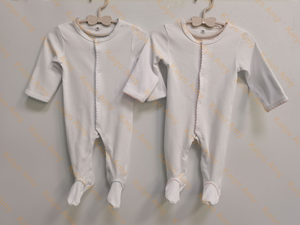 Pakaian Bayi Monogram, Baju Bayi Baru Lahir, Baju Bayi Kembar, Pakaian Bayi Seragam, Pakaian Bayi untuk Foto, Pakaian Bayi Pulang Rumah - Product Image 5