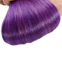 Extensiones de Cabello Humano Natural Remy, Doble Trama, Color Castaño Oscuro, Ondulado, con Punta de Micro Anillo y Anillos Nano