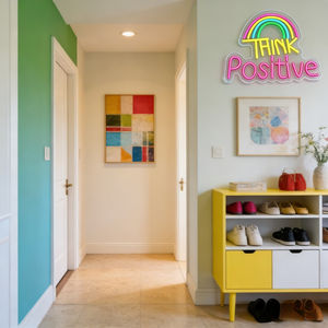 Letrero LED <span class=keywords><strong>de</strong></span> Neón con Diseño <span class=keywords><strong>de</strong></span> Arcoíris 'Think Positive', Alimentado por USB, Regulable, Decoración <span class=keywords><strong>de</strong></span> Pared para Hogar, Sala <span class=keywords><strong>de</strong></span> Estar, Cafetería, Estudio, Fondo <span class=keywords><strong>de</strong></span> Fiesta - Product Image 5