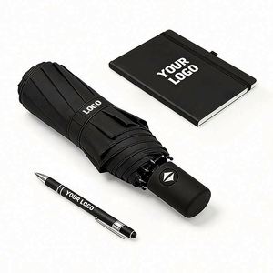 Business Gift Logo Print Portable <b>Windproof</b> Travel Compact Folding <b>Umbrella</b> Automatic Rain for Men Women Teenage - Product Image 1
