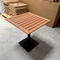 Ensemble de table et de chaises de restaurant moderne en alliage d'aluminium durable pour restaurant, ferme, parc