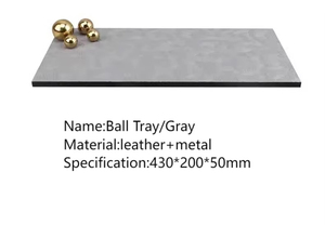 Fashion Modern Hotel Display Blue <b>Square</b> Ball Flower <b>Vase</b> Ornaments Model Room Ornaments Set - Product Image 4