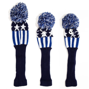Housse de tête de club de golf tricotée OEM Deluxe, housses personnalisées pour driver, fairway, hybride, accessoires de golf - Product Image 4