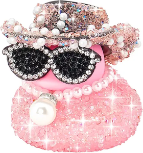 Duck <b>Ornaments</b> Dashboard Decorations for Cool <b>Car</b> Accessories With Diamond - Product Image 1