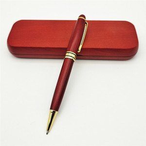 Creative Natural Mahogany Laser Engraved Signature Pen Bamboo Products Ballpoint Pen <strong>Gift</strong> Set - Product Image 2
