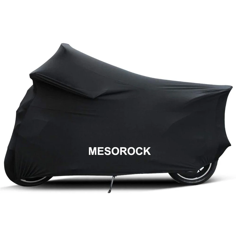 Indoor Motorcycle Cover Velvet Stretch Elastic Dust Proof Covers for Motorbikes