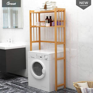 Étagère de salle de bain en bambou <span class=keywords><strong>à</strong></span> 2 niveaux <span class=keywords><strong>sur</strong></span> le dessus de la <span class=keywords><strong>machine</strong></span> <span class=keywords><strong>à</strong></span> <span class=keywords><strong>laver</strong></span>, étagère de <span class=keywords><strong>rangement</strong></span> simple en bambou naturel pour <span class=keywords><strong>machine</strong></span> <span class=keywords><strong>à</strong></span> <span class=keywords><strong>laver</strong></span> - Product Image 2