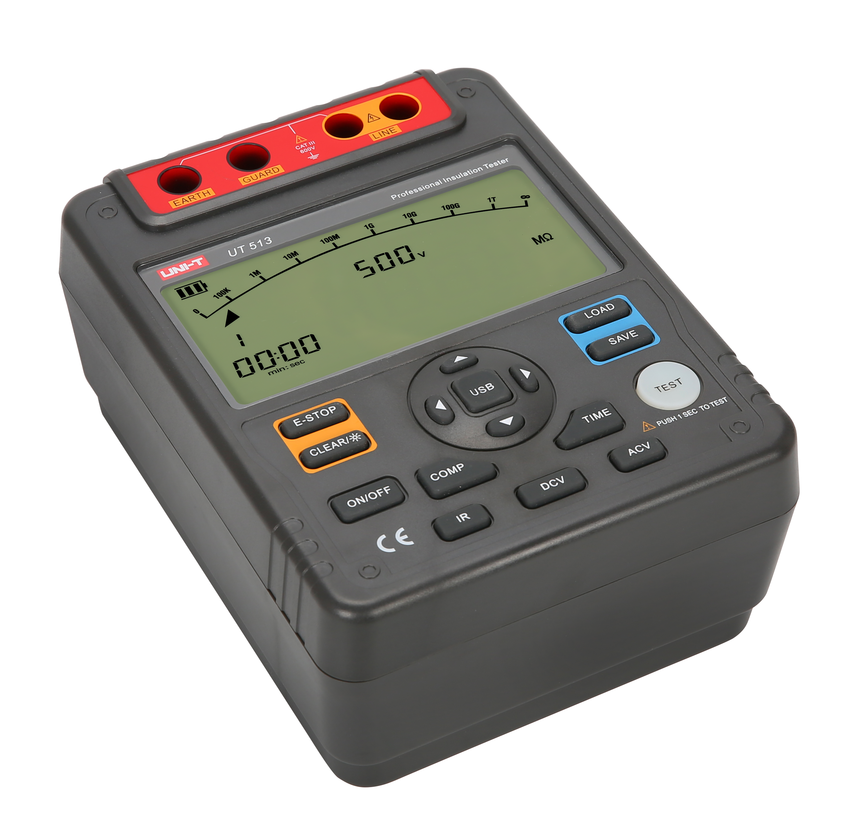 sale promotion UNI-T UT513 Digital Insulation Resistance Tester Test Meter Megger tester 1M-1000G OHM 5000v/5kv megger