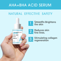 Anti-Aging Fruitzuur Serum Aha Bha Op Salicylzuur Gebaseerde Vloeibare Bleekformule Gezicht Voor Het Ophelderen Van Donkere Vlekkenverwijdering