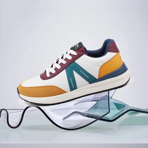 Zapatillas Para Caminar a La <span class=keywords><strong>Moda</strong></span> Nuevo diseño Faux Suede Oxford Tela Zapatillas de deporte de <span class=keywords><strong>moda</strong></span> Hombres Zapatos Casuales - Product Image 6