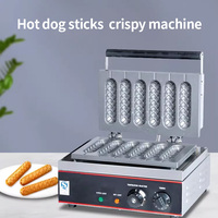 Machine à Corn Dogs Électrique Commerciale Antiadhésive en Acier Inoxydable avec Chauffage Haute Précision, Garantie 1 An pour les Snack-bars