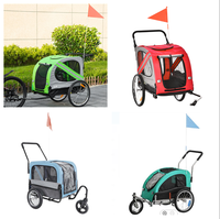 Remorque de vélo pliante, chariot de jardin, à main, pour animaux de compagnie, nu-pieds