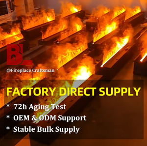 [Directo de Fábrica] <span class=keywords><strong>Chimenea</strong></span> Eléctrica Decorativa Personalizada con Llama de Imitación de Madera Realista, Inserto para Esquina, 3 Lados de Vidrio - Product Image 6