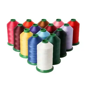 Wholesale High Tenacity Tex70 250D/3 100% Filament Polyester Bonded Thread For Leather Furniture
