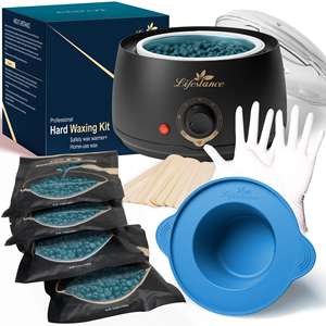 Kit Calentador de Cera Electrónico Lifestance para Mujer con Enchufe JP para Depilación de Manos, Pies, Cara y Cuerpo - Product Image 1