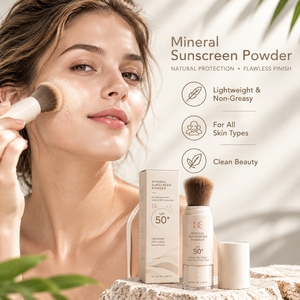 Polvo <span class=keywords><strong>Mineral</strong></span> Protector Solar Lance <span class=keywords><strong>SPF</strong></span> <span class=keywords><strong>50</strong></span>+, Ligero, No Grasoso, Aplicación con Brocha, Polvo Fijador Fácil de Aplicar para Piel Sensible, Venta al Por Mayor - Product Image 3