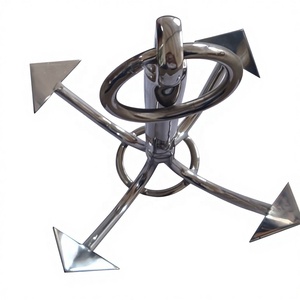 Stainless Steel 316 Marine 4 Prong Grapnel Anchor 1 KG(2.2LB) Ship <b>Yacht</b> Boat Hardware Accessories Outdoor Grapple Hook - Product Image 5