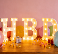 Lettres lumineuses 3D LED écologiques et durables, 26 lettres de l'alphabet anglais et chiffres pour la décoration de remise de diplômes, fête des mères, parcs, entreprises, bars et cafés