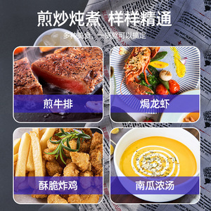 Royal Dessini Non Stick <b>Cookware</b> <b>Set</b> 10 Piece Aluminum Pot With Lid Multi Use For Stewing Frying Boiling - Product Image 2