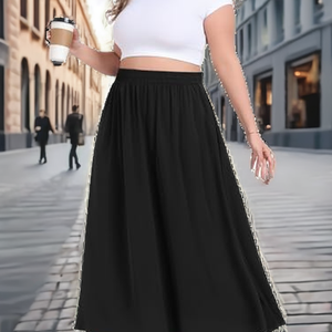 Splendid Apparel Women High Waist Solid A-Line Mini <b>Skirt</b> Buttons Sweet Style Satin Fabric Breathable <b>Pleated</b> Design Summer 160g - Product Image 2