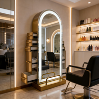 Station de coiffure double face réglable, moderne, durable, grande taille, en acier inoxydable, portable et écologique, dernière génération