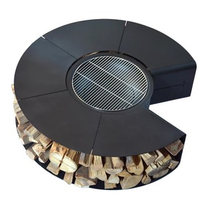 Best Selling Modern Steel Patio Furniture <strong>Set</strong> with Outdoor Garden Wood Burning <strong>Firepit</strong> <strong>Table</strong> Smokeless Fire Pit <strong>Table</strong> - Product Image 5