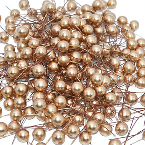 Guirnaldas de perlas artificiales para decoración, caja de tartas de Navidad y boda, 50 unidades - Product Image 4