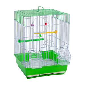 Katlanabilir Metal Kuş Kafesi, Plastik Tepsili, Büyük Boy, Paslanmaz Çelik Çerçeveli Kuş Üretim Kulübesi, Evcil Hayvan Aksesuarları Toptan Satış - Product Image 2