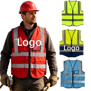 Gilet de sécurité d'été personnalisé avec logo, imprimé, pour les bénévoles, avec fermeture éclair - Product Image 4