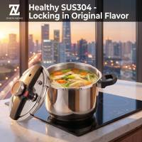 Casserole à pression ZHEN NENG 6L 8L durable en acier inoxydable, outil de cuisine de haute qualité, appareil de cuisson rapide pour la maison