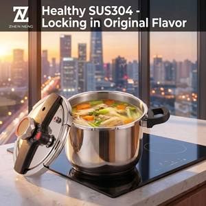 젠 넨 6L 8L 내구성 압력솥 주방 스테인리스 냄비 고품질 가정용 조리 도구 빠른 가열 장치 - Product Image 3