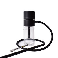Accessoires pour fumeurs Narguilé Fond en verre Alliage d'aluminium Shisha Magasin de fumée Stations-service Bar Narguilé à eau