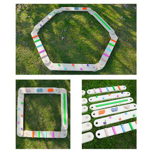 Balancín de Madera, Juguete Combinado Táctil, Gimnasio para Niños, Circuito de Obstáculos, Tabla de Equilibrio de Madera, Juguete Educativo Montessori - Product Image 4