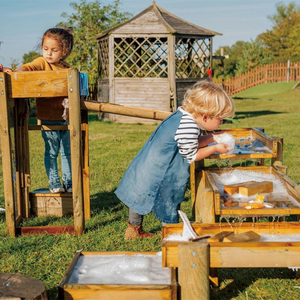 Montessori Kindergarten Preschool Indoor Outdoor Wooden Water Table for Kids Play <strong>Set</strong> Forest Water Run Mud, Sand and Water Play - Product Image 2