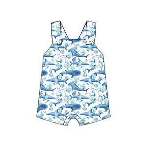 Pelele de bebé de seda láctea estampado sin mangas con tirantes, mono de bebé con broche en la entrepierna, body de bebé personalizado con estampado. - Product Image 3
