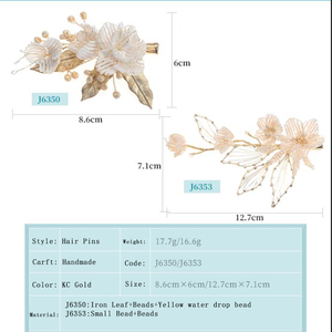 <span class=keywords><strong>Accessori</strong></span> da sposa fatti a mano <span class=keywords><strong>per</strong></span> donne copricapo da sposa perline fiore foglia fermaglio <span class=keywords><strong>per</strong></span> capelli <span class=keywords><strong>per</strong></span> le <span class=keywords><strong>damigelle</strong></span> <span class=keywords><strong>per</strong></span> gli anniversari - Product Image 3