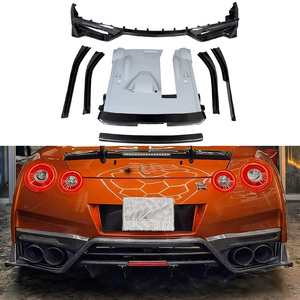 Diffusore Posteriore in Fibra di Carbonio Stile TS di Alta Qualità, Nuovo, per <span class=keywords><strong>Nissan</strong></span> <span class=keywords><strong>GTR</strong></span> R35 - Product Image 1