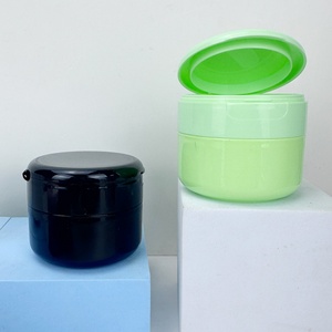 Cosmetic Container 100g 150g PP clear White pink Yellow Green Plastic <b>Jar</b> for Facial <b>Empty</b> Plastic PP Cream - Product Image 3