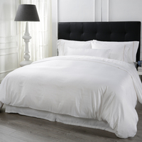 Linge de lit en tissu biologique 100% coton, ensemble de draps pour hôtel